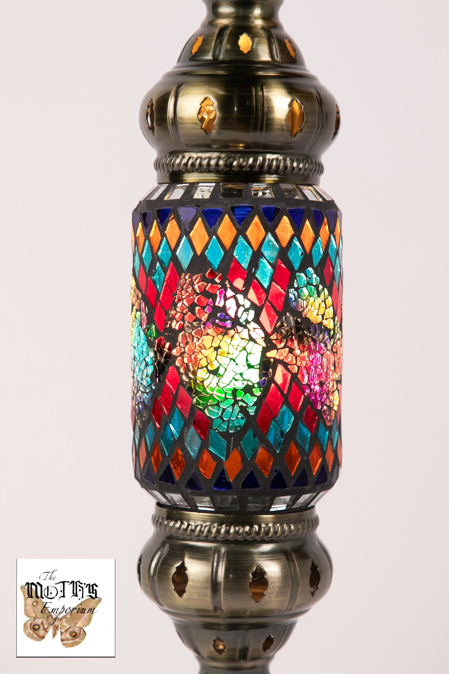 Moroccan Lantern Table lamp Small (Stained Glass)