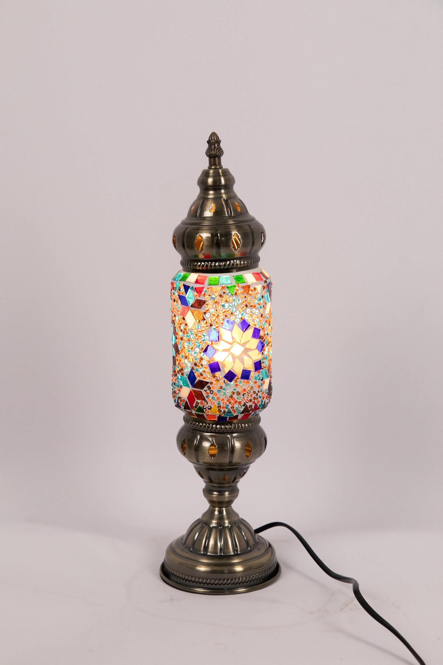 Moroccan Lantern Table lamp Small (Multicoloured Star)
