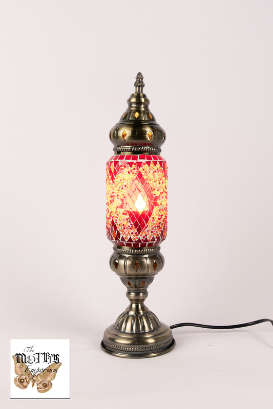 Moroccan Lantern Table lamp Small (Red Diamond)