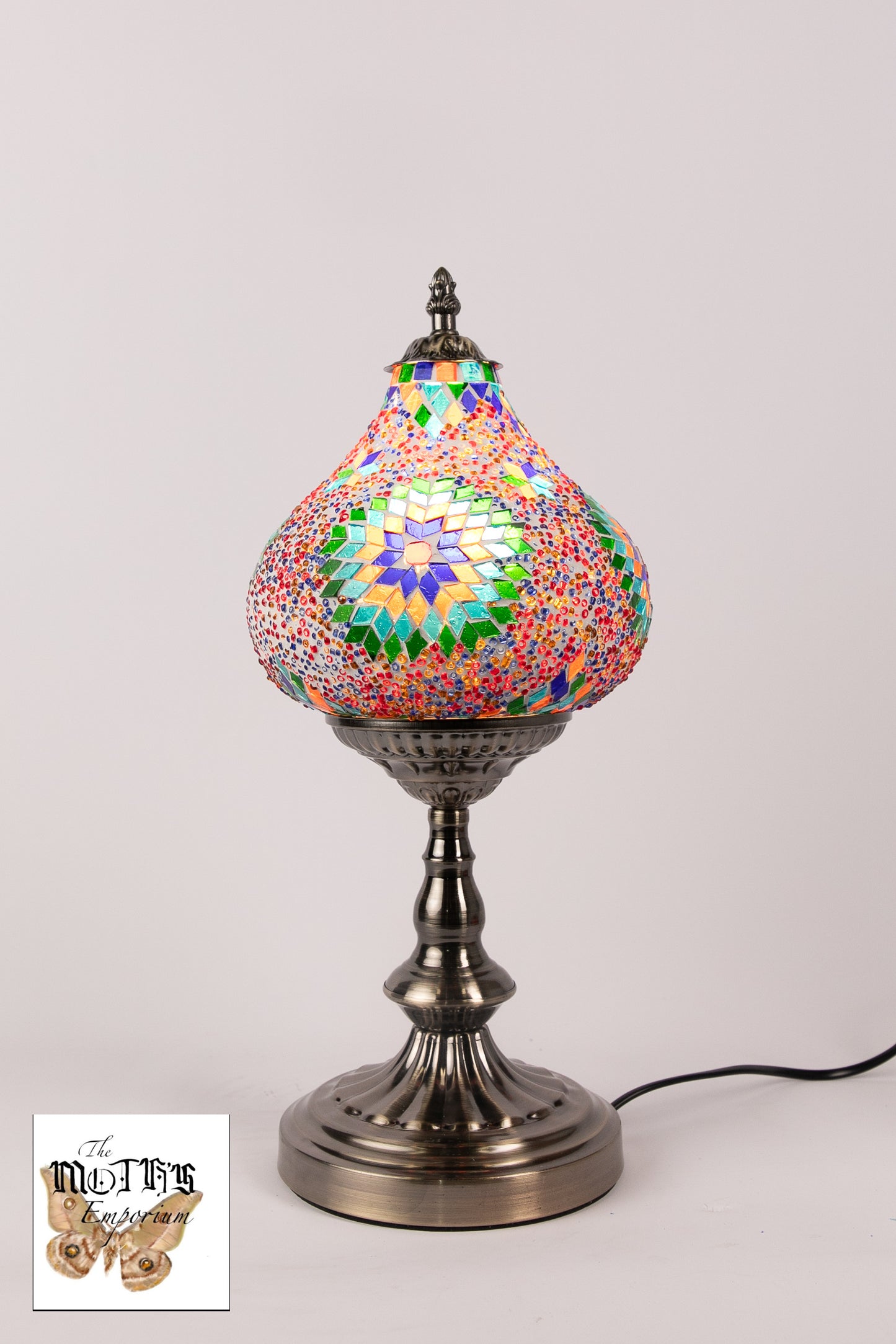 Bulb Moroccan Table Lamp (Green Star)