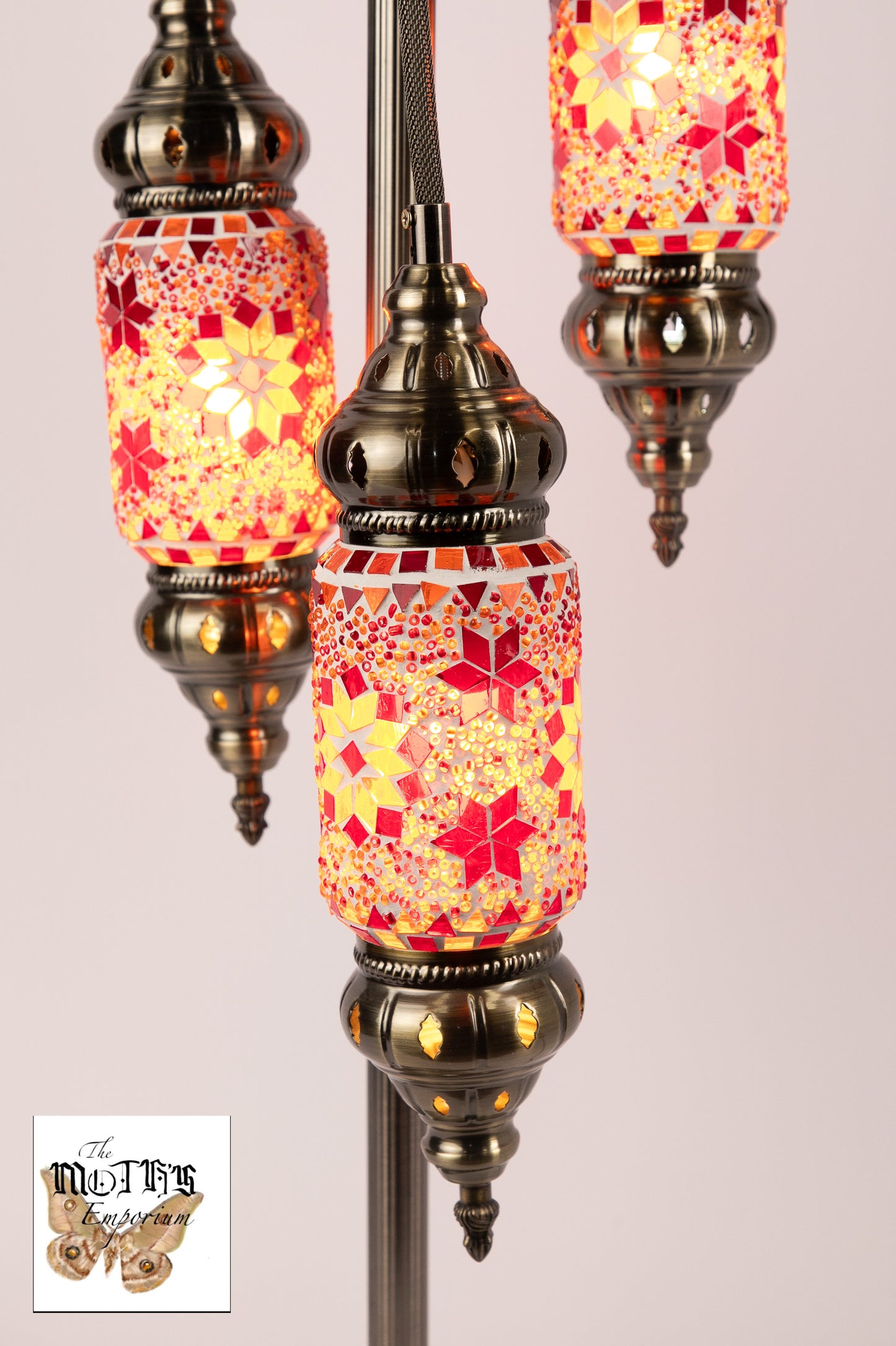 3 Lantern Moroccan Table Lamp (8 Colours)