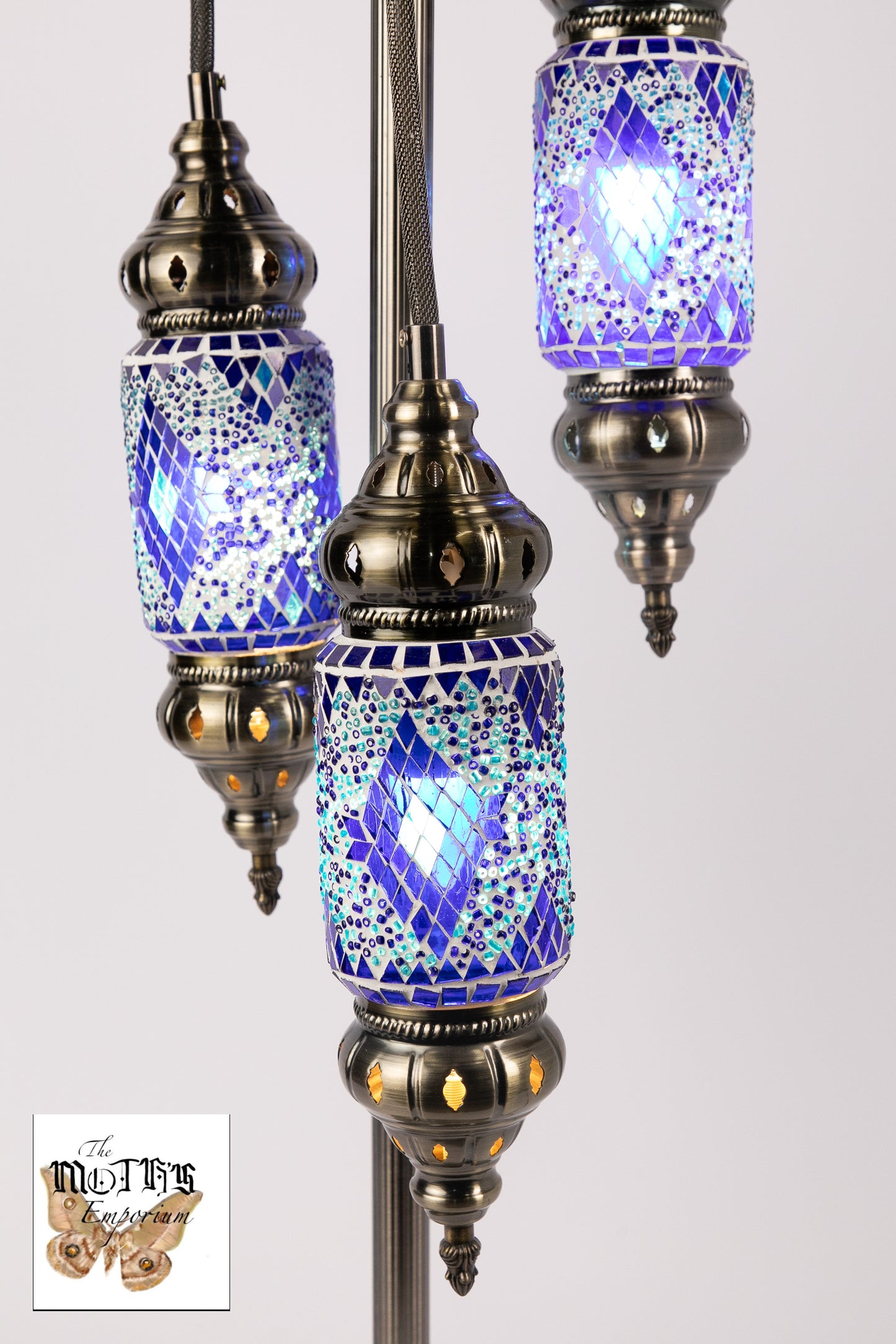 3 Lantern Moroccan Table Lamp (8 Colours)