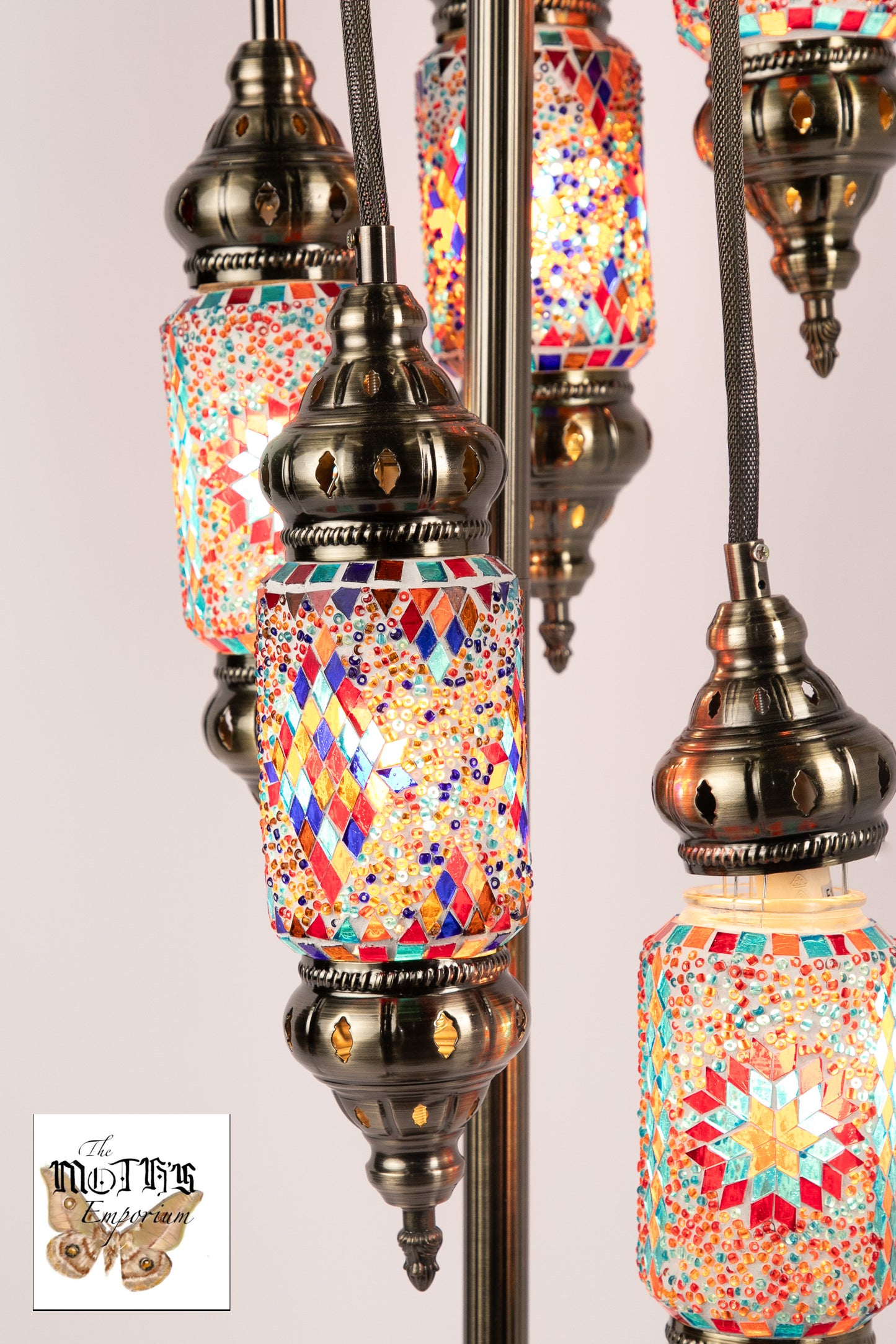 5 Lantern Moroccan Table Lamp (4 Colours)