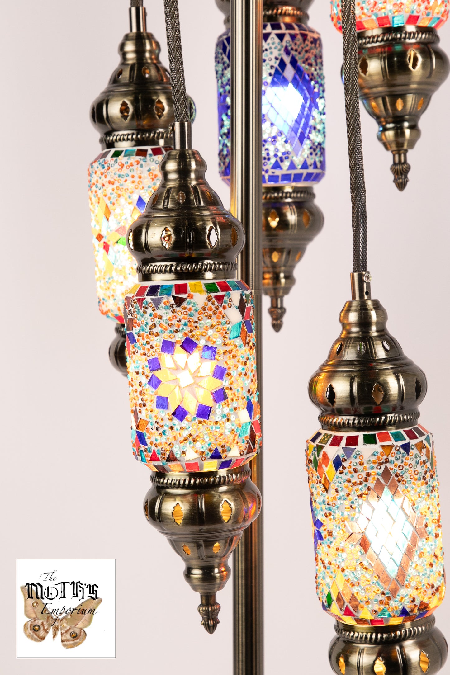 5 Lantern Moroccan Table Lamp (4 Colours)