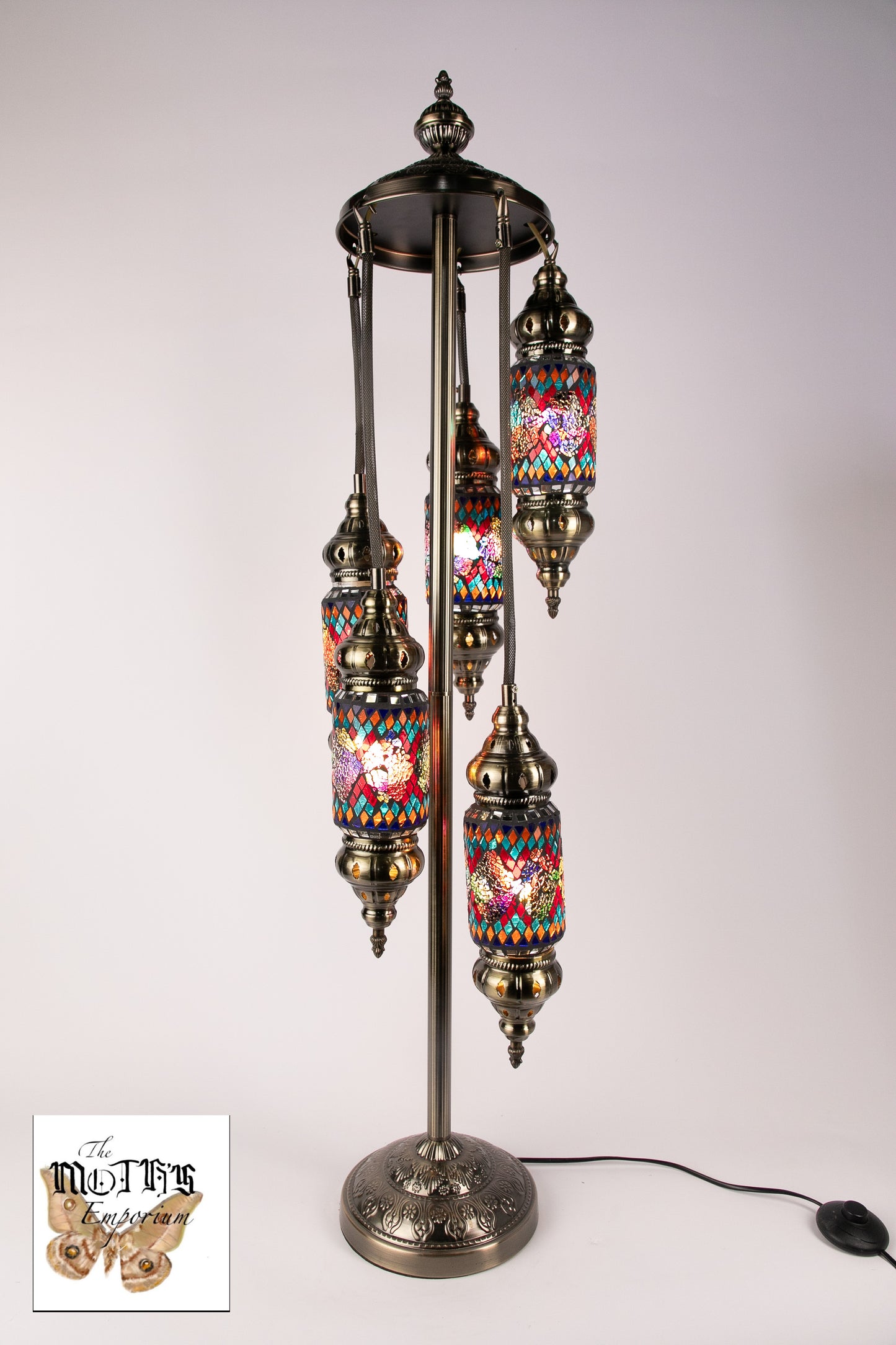 5 Lantern Moroccan Table Lamp (4 Colours)