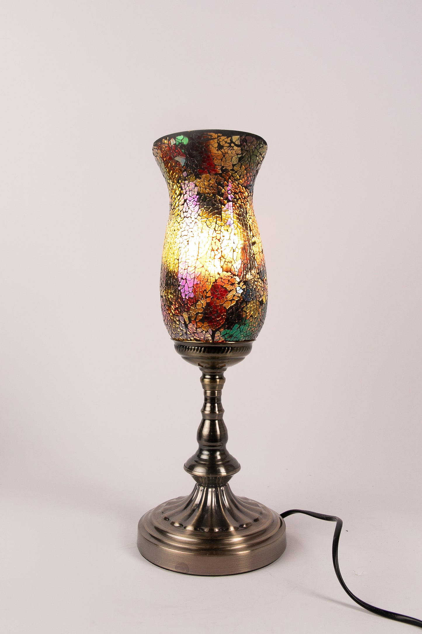 Flower Mosaic Table Lamp (antique)