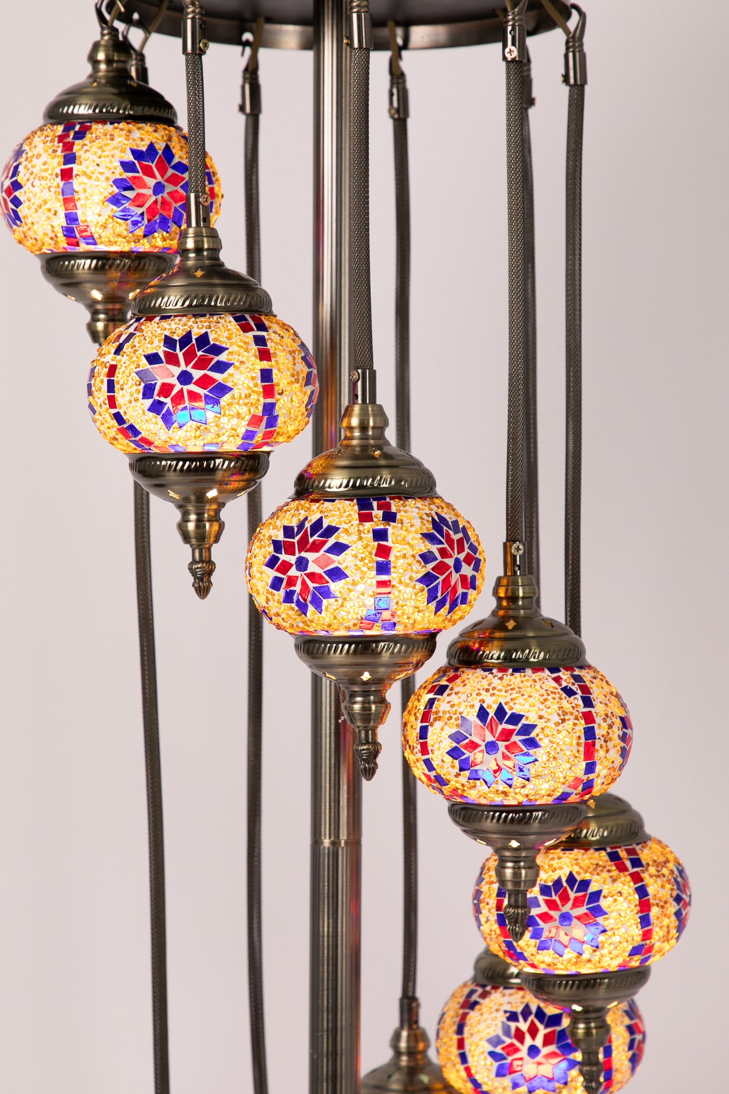 9 Globe Moroccan Floor Standing lamp (8 Colours)