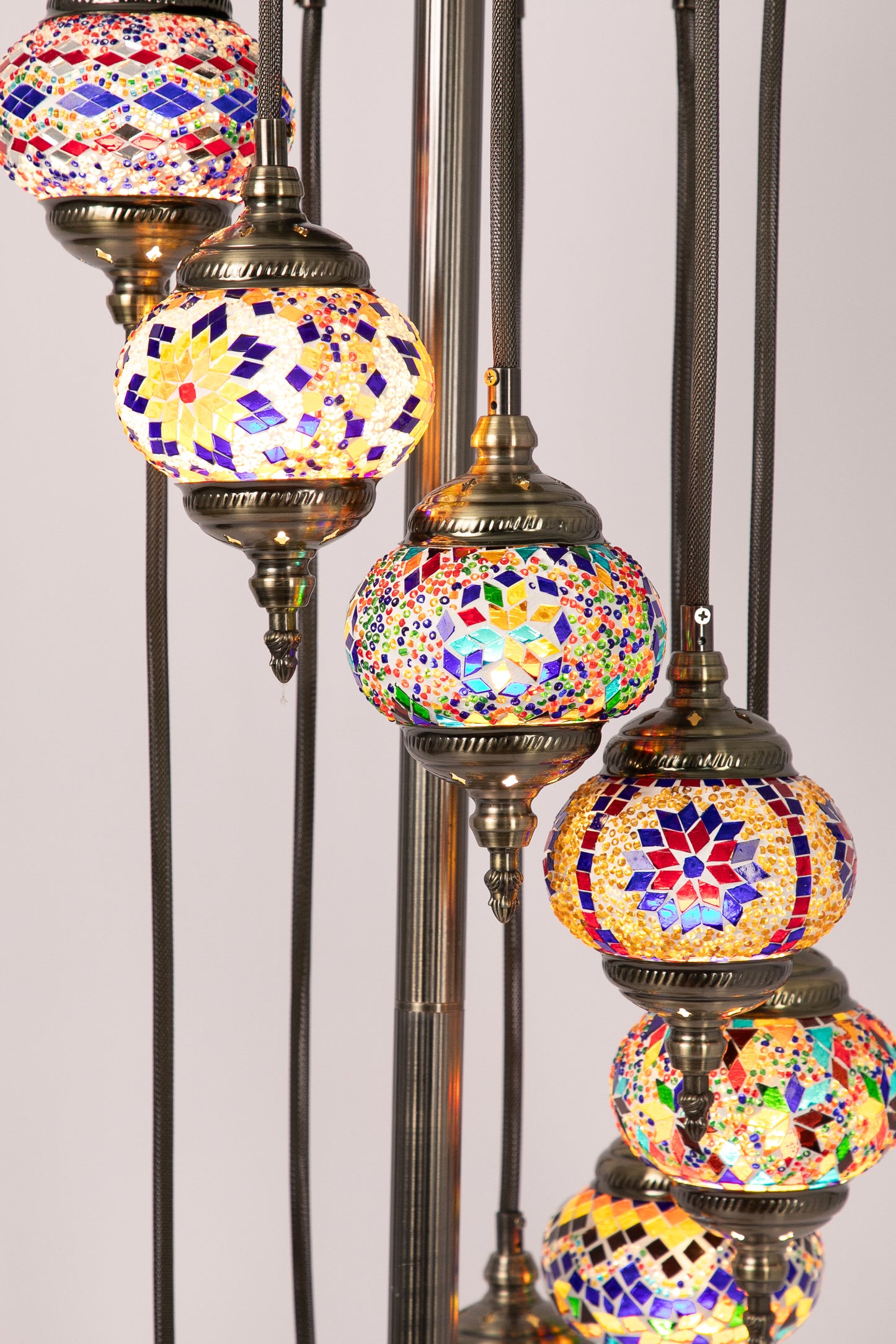 9 Globe Moroccan Floor Standing lamp (8 Colours)