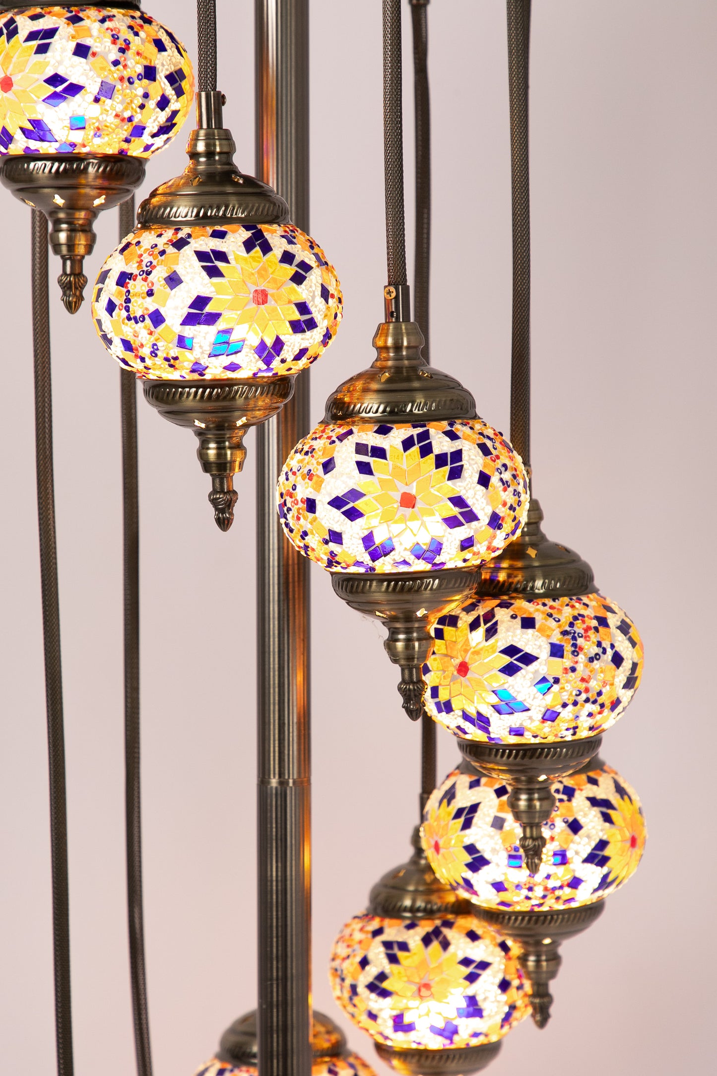 9 Globe Moroccan Floor Standing lamp (8 Colours)