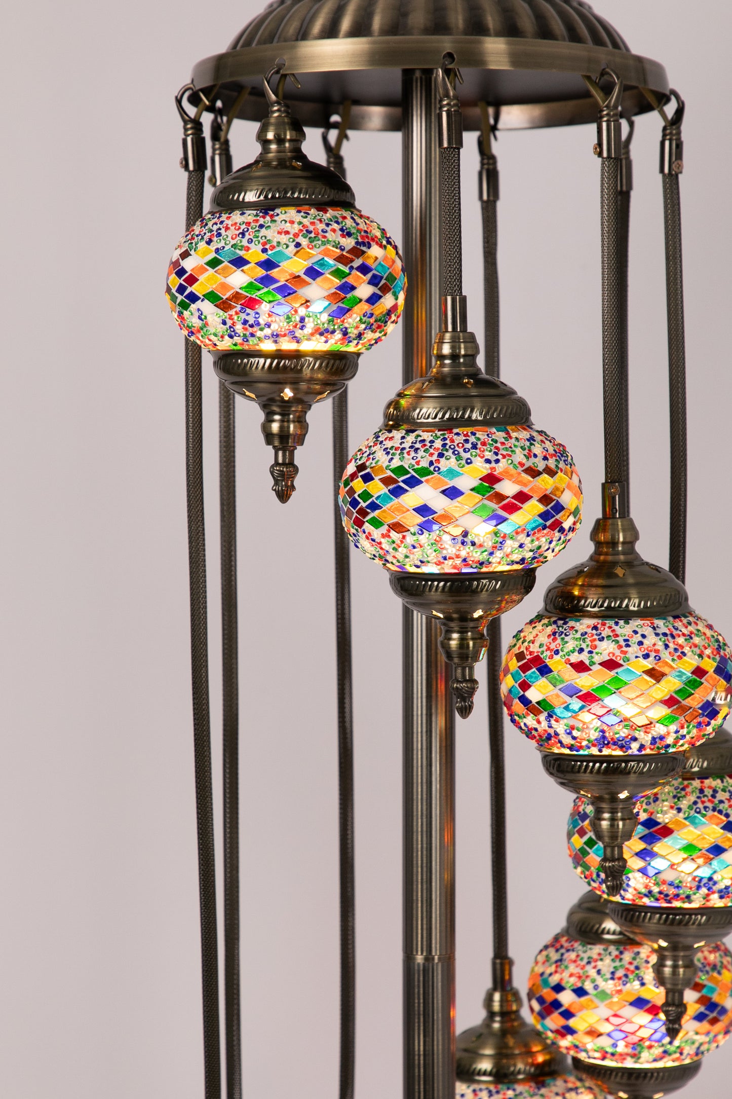 9 Globe Moroccan Floor Standing lamp (8 Colours)