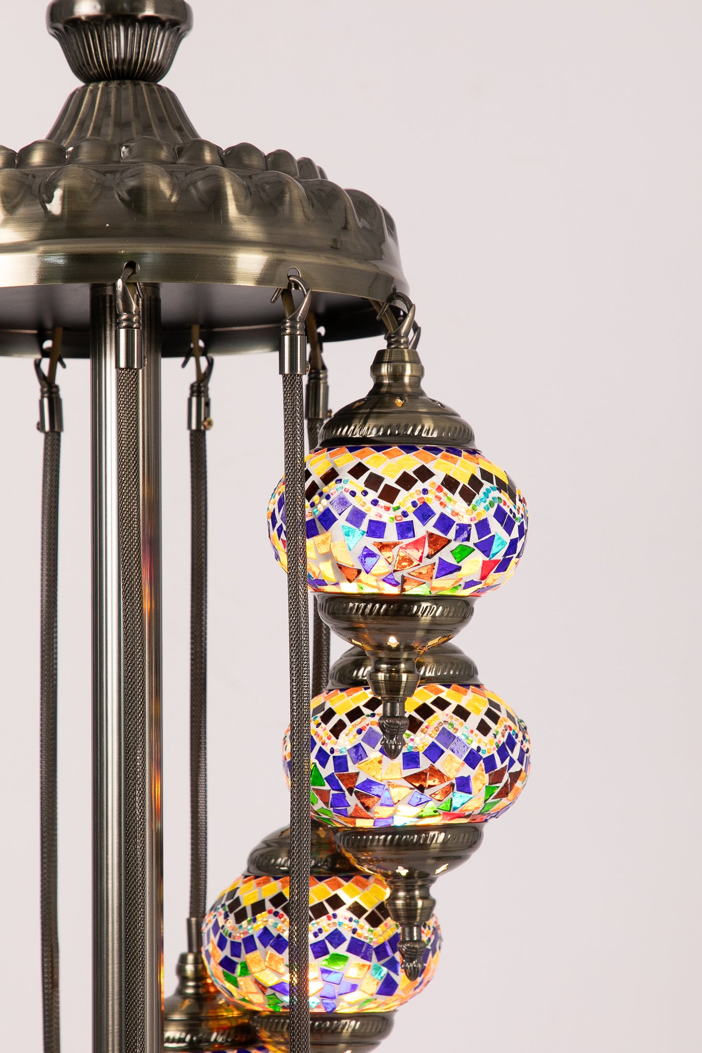 11 Globe Moroccan Floor Standing Lamp (8 Colours)