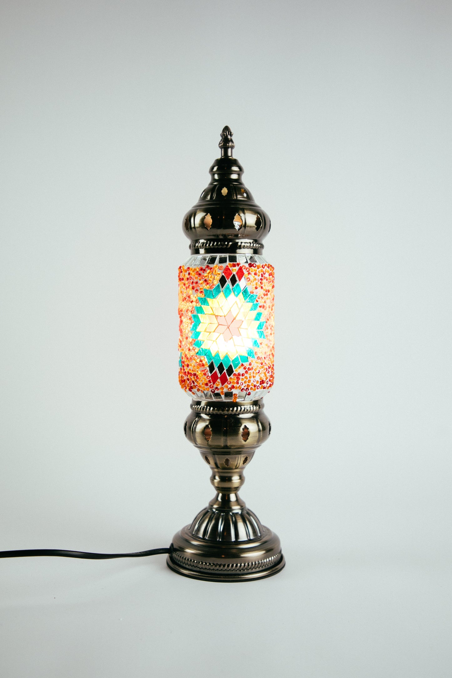 Moroccan Lantern Table Lamp (16 Colours)