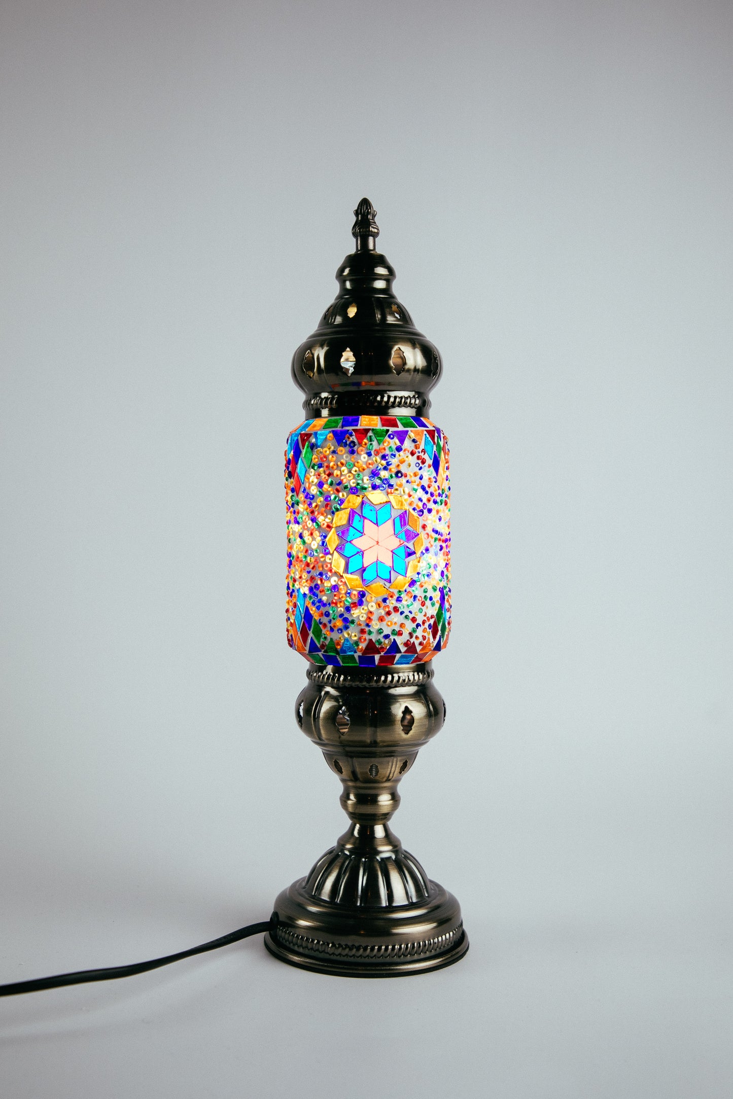 Moroccan Lantern Table Lamp (16 Colours)