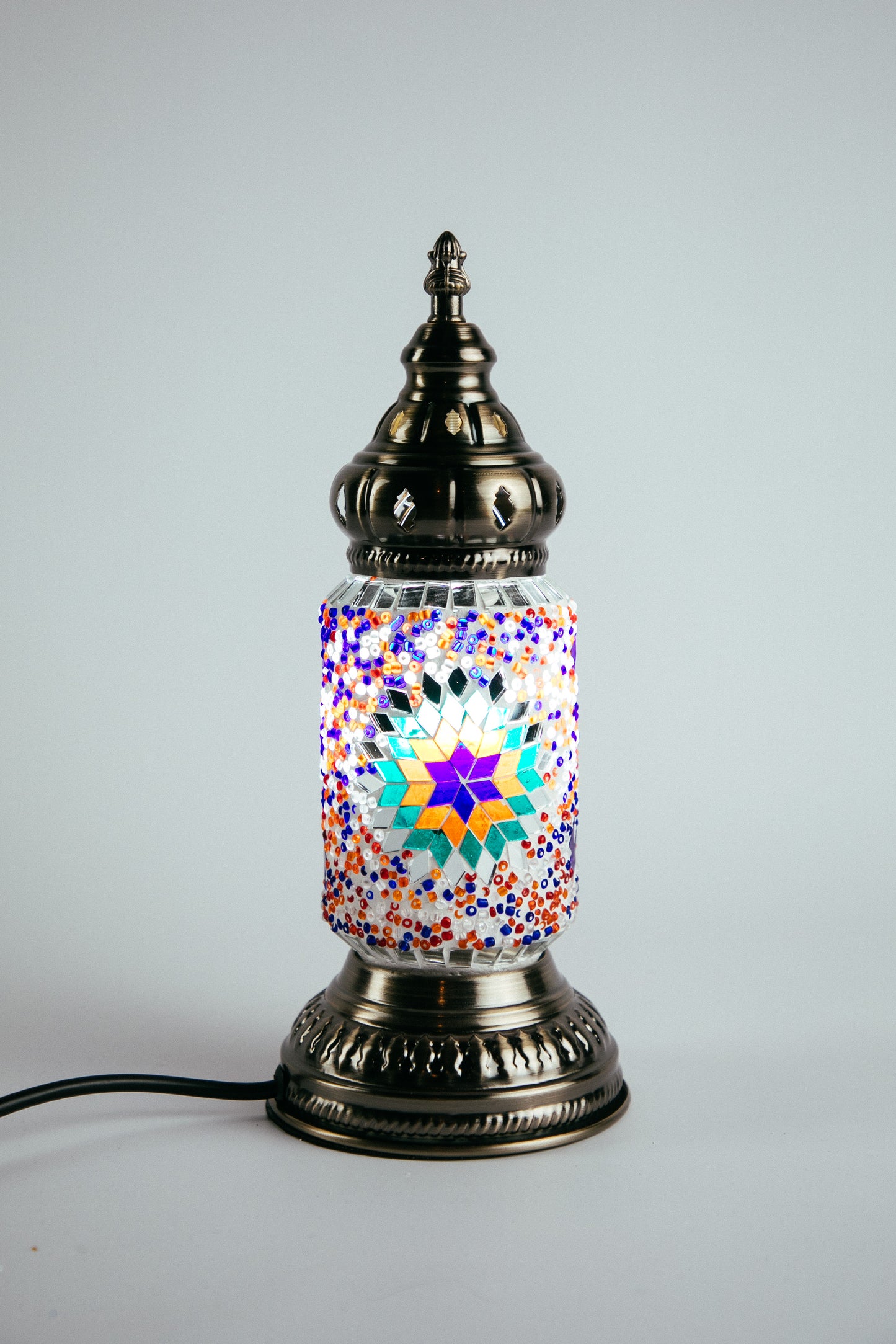 Moroccan Lantern Table Lamp Small (10 Colours)