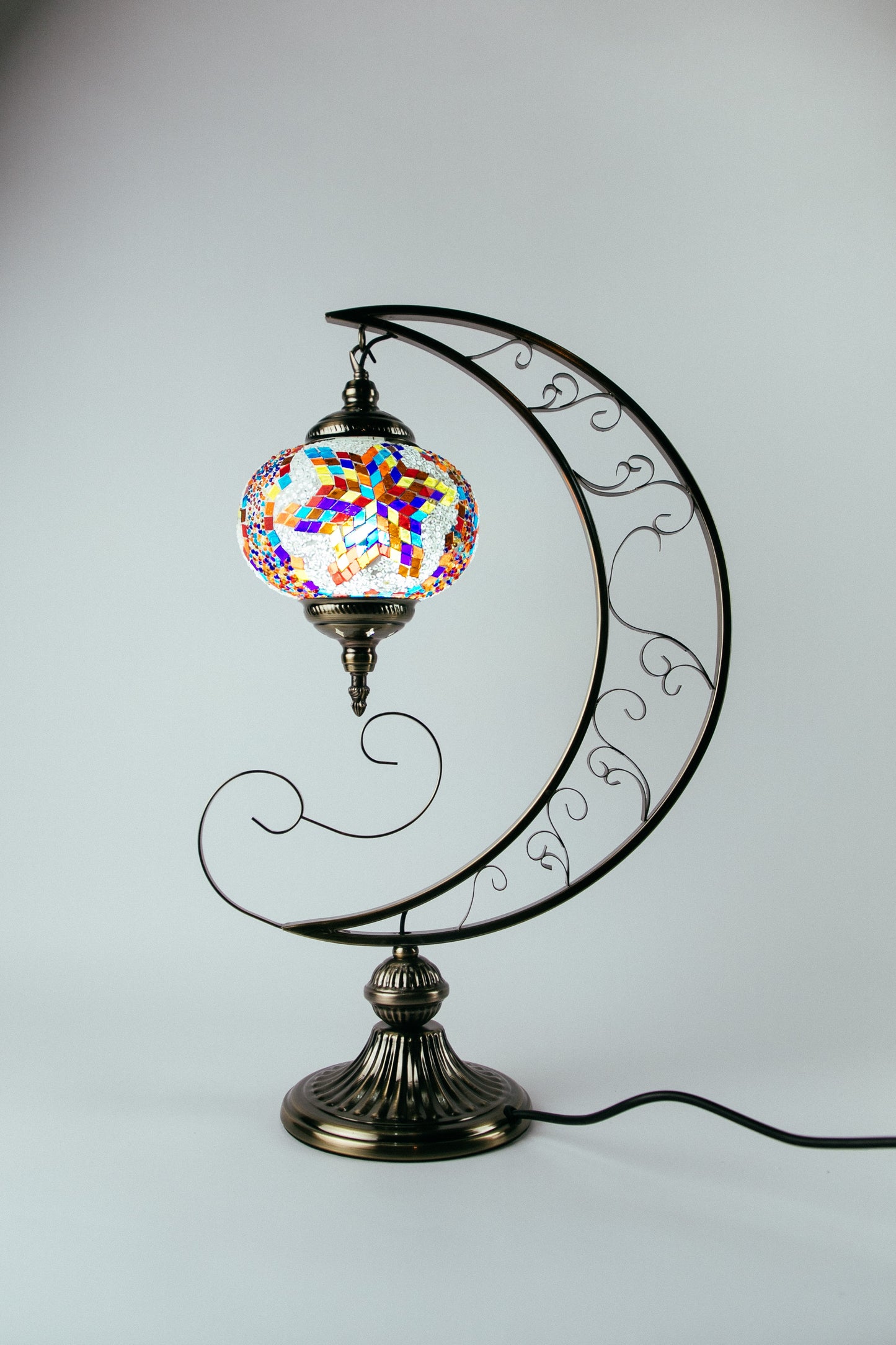 Moroccan Moon Table Lamp (10 Colours)