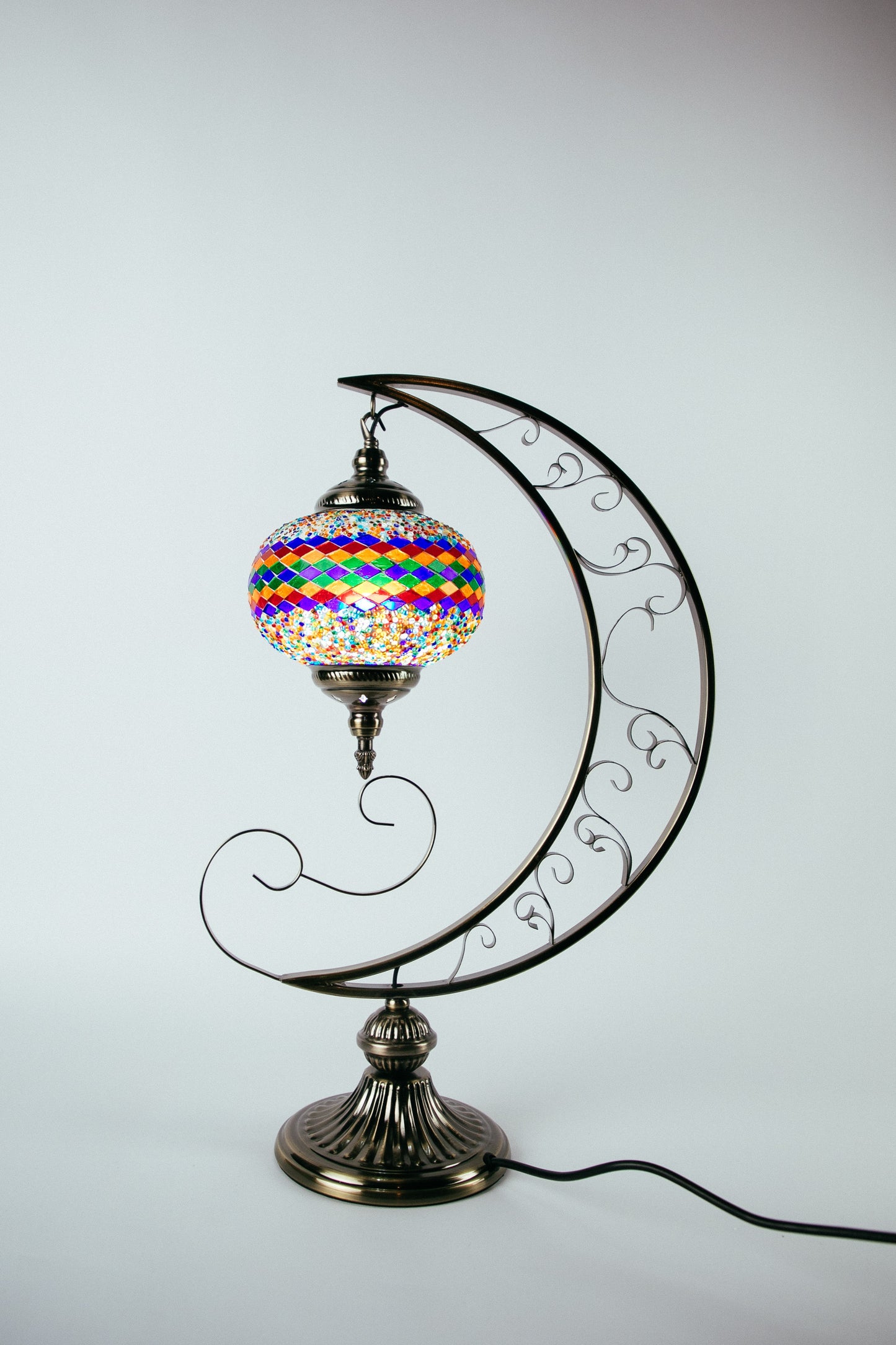 Moroccan Moon Table Lamp (10 Colours)