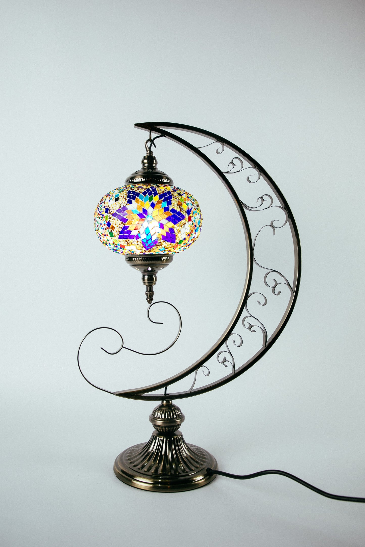 Moroccan Moon Table Lamp (10 Colours)