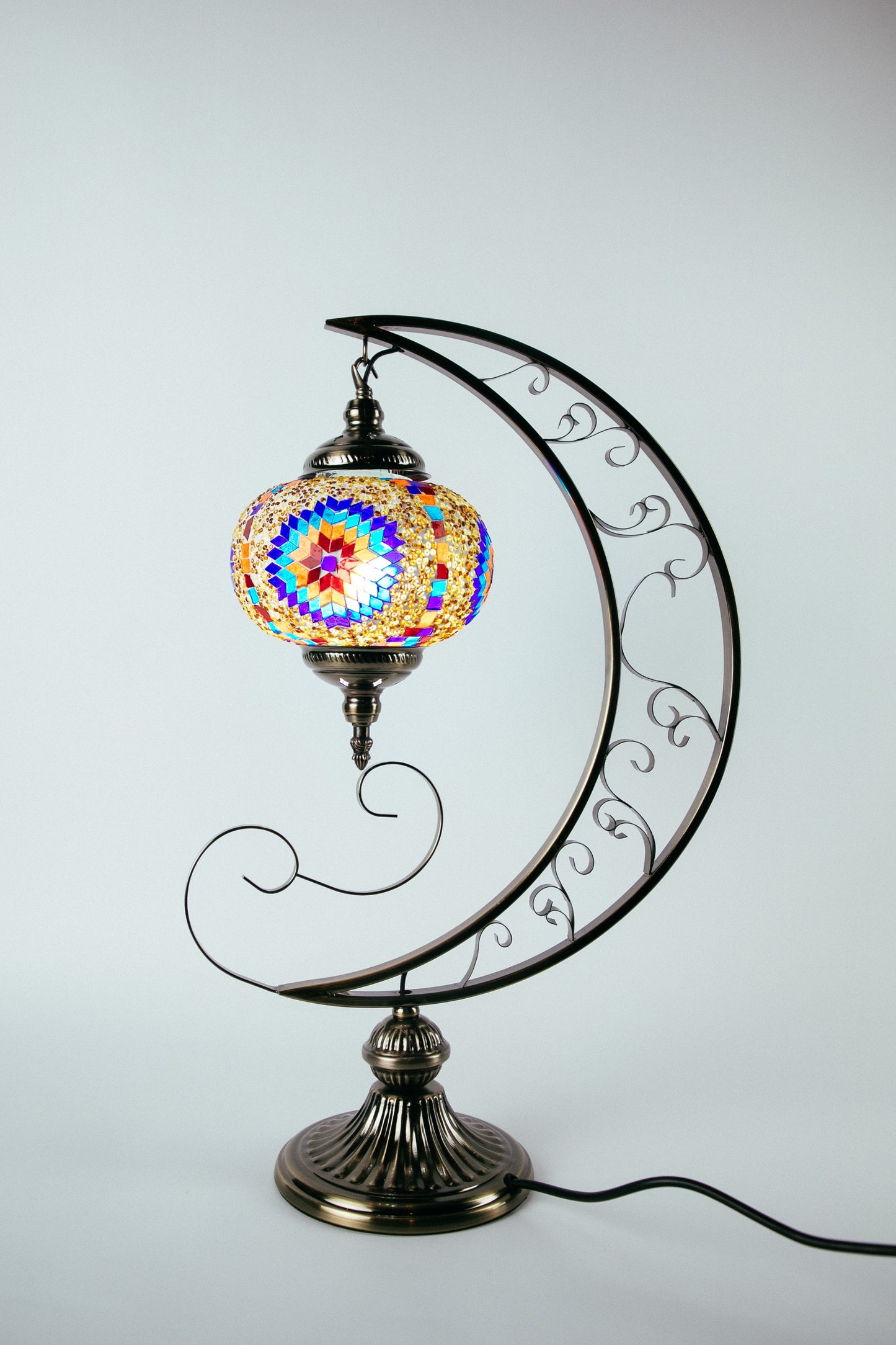 Moroccan Moon Table Lamp (10 Colours)