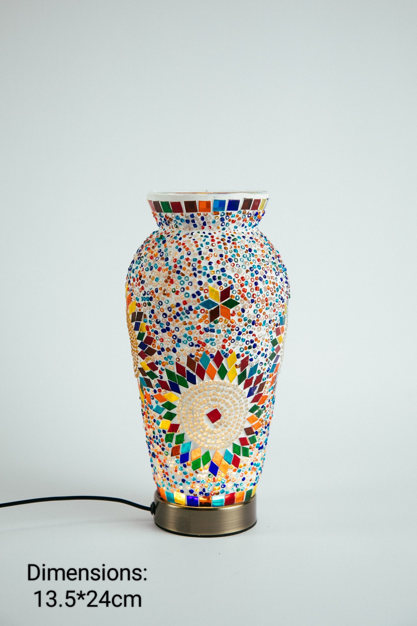 Mosaic Flower Vase Style 1 (12 Colours)