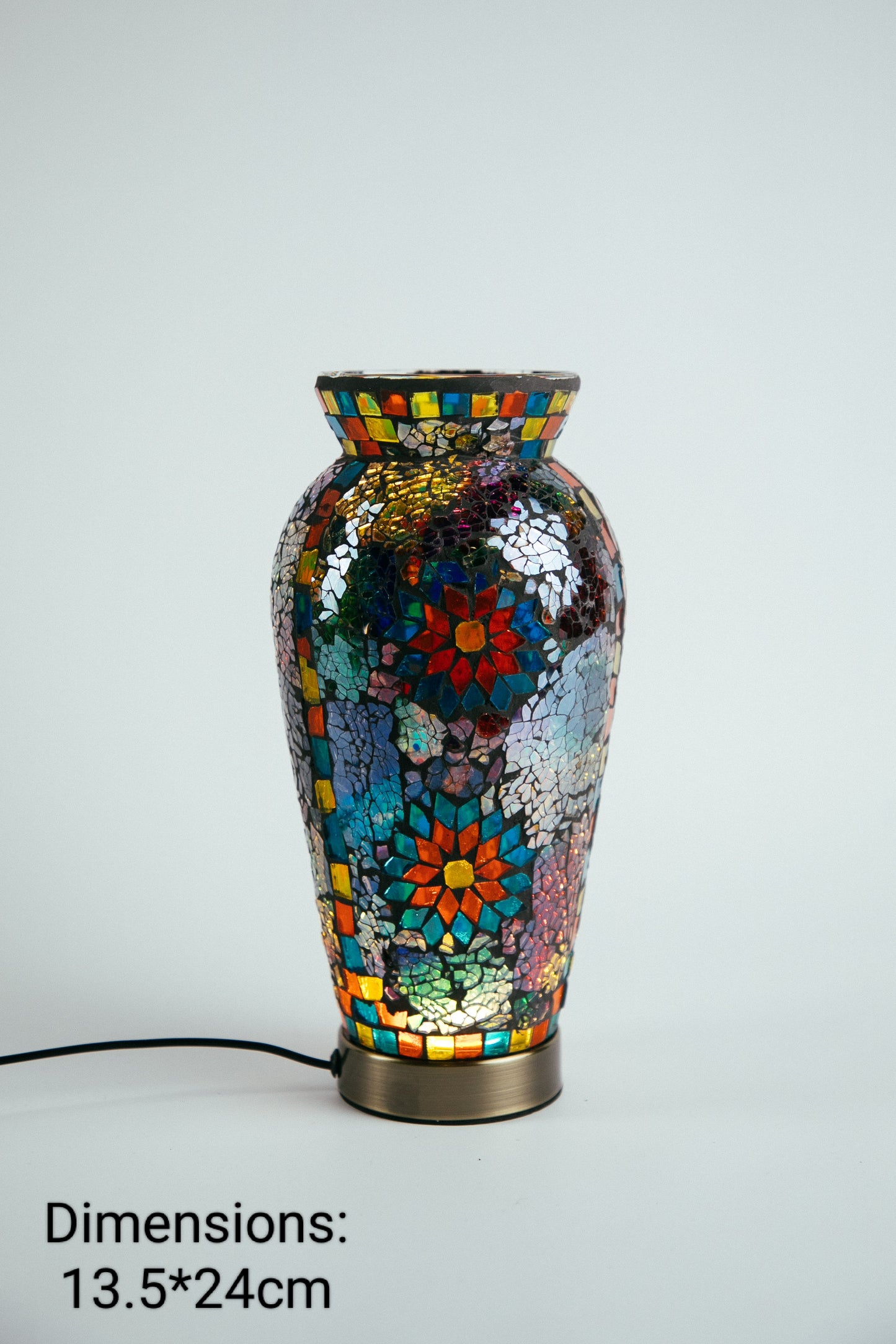 Mosaic Flower Vase Style 1 (12 Colours)