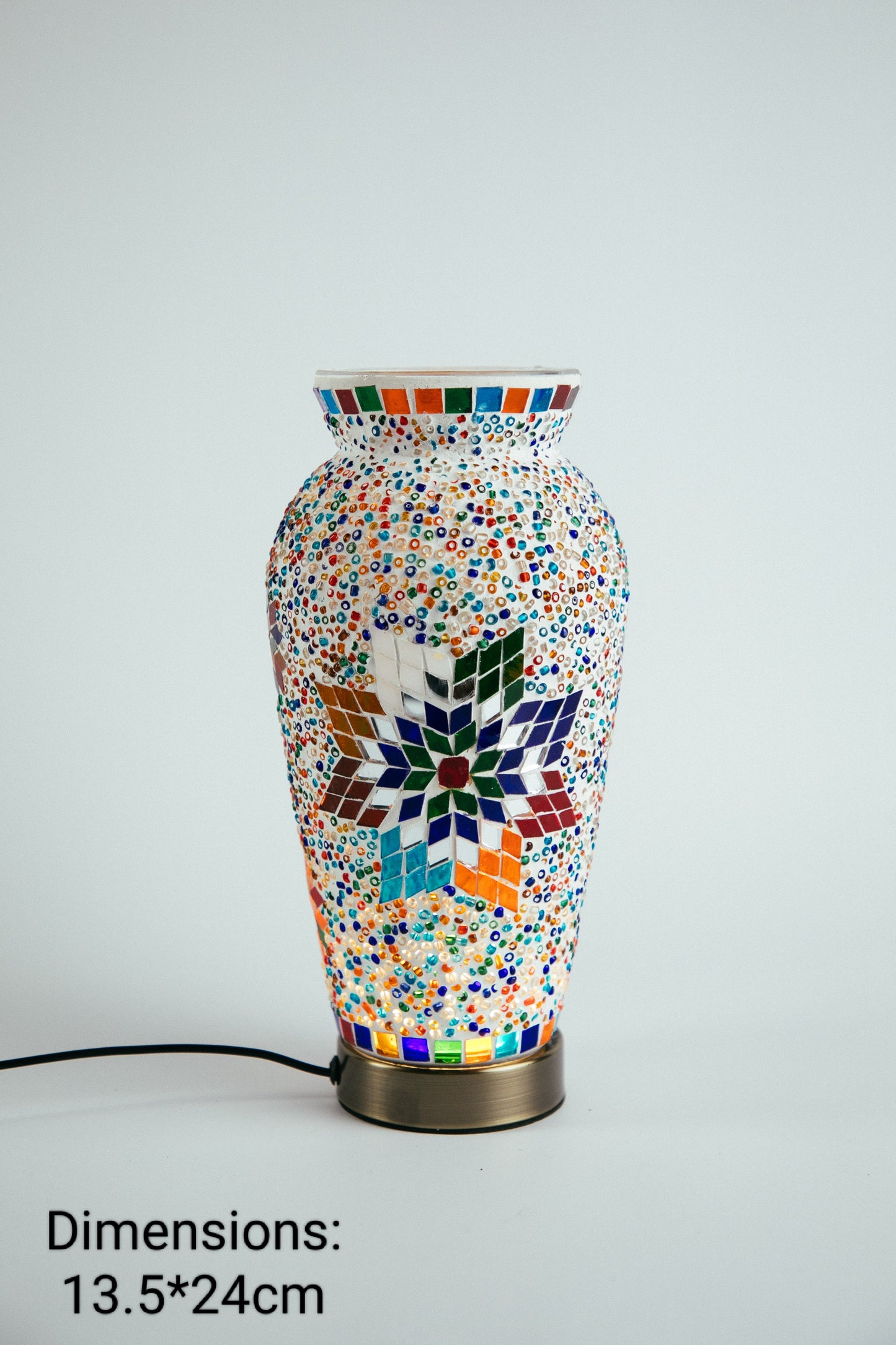 Mosaic Flower Vase Style 1 (12 Colours)