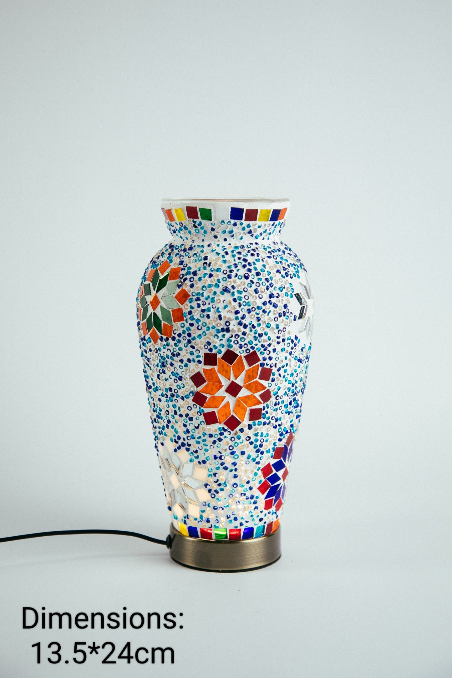 Mosaic Flower Vase Style 1 (12 Colours)