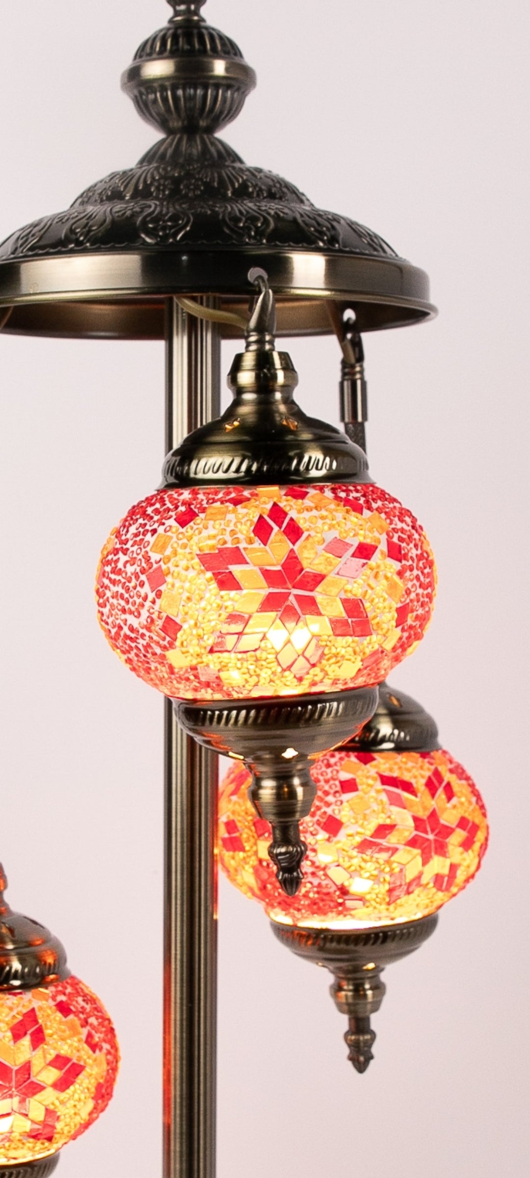 3 Globe Moroccan Table Lamp (8 Colours)