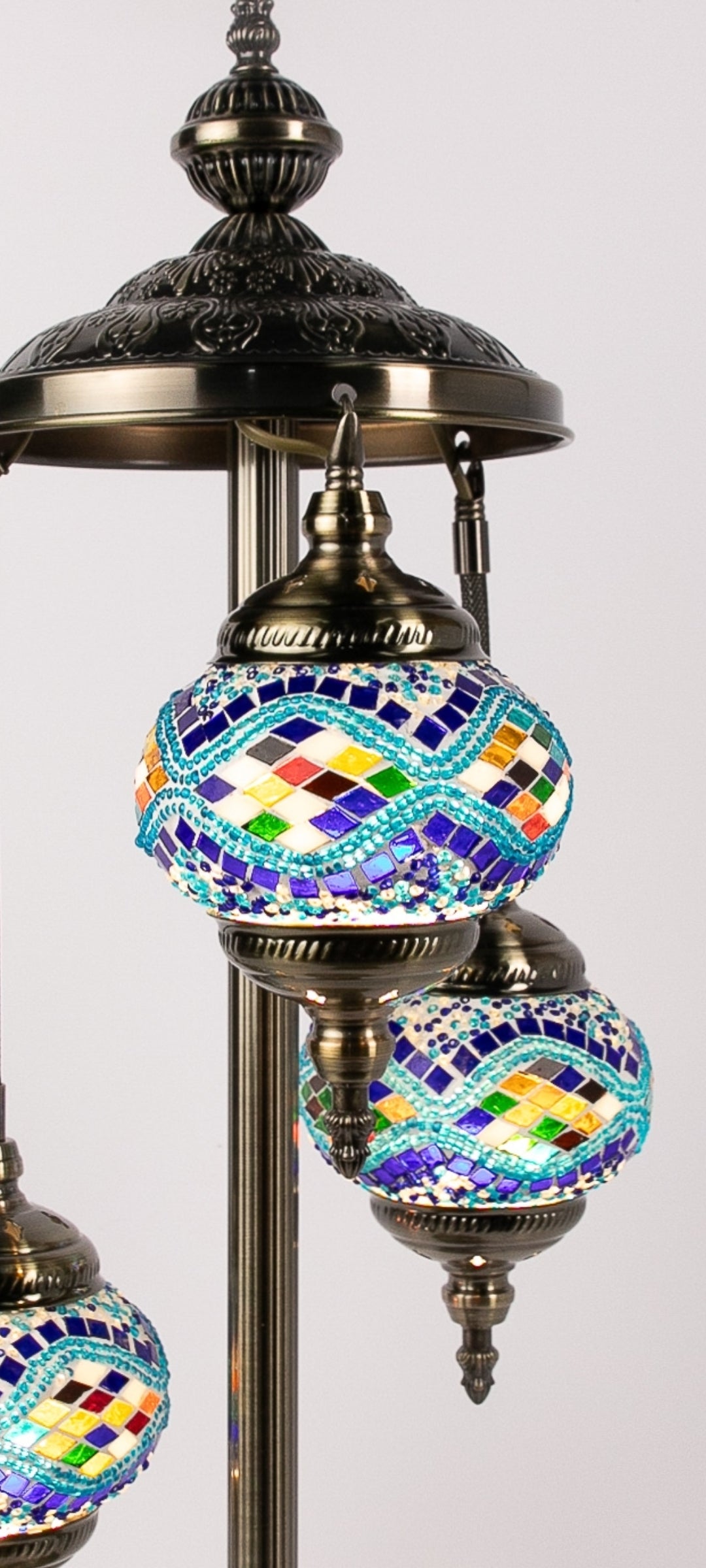 3 Globe Moroccan Table Lamp (8 Colours)