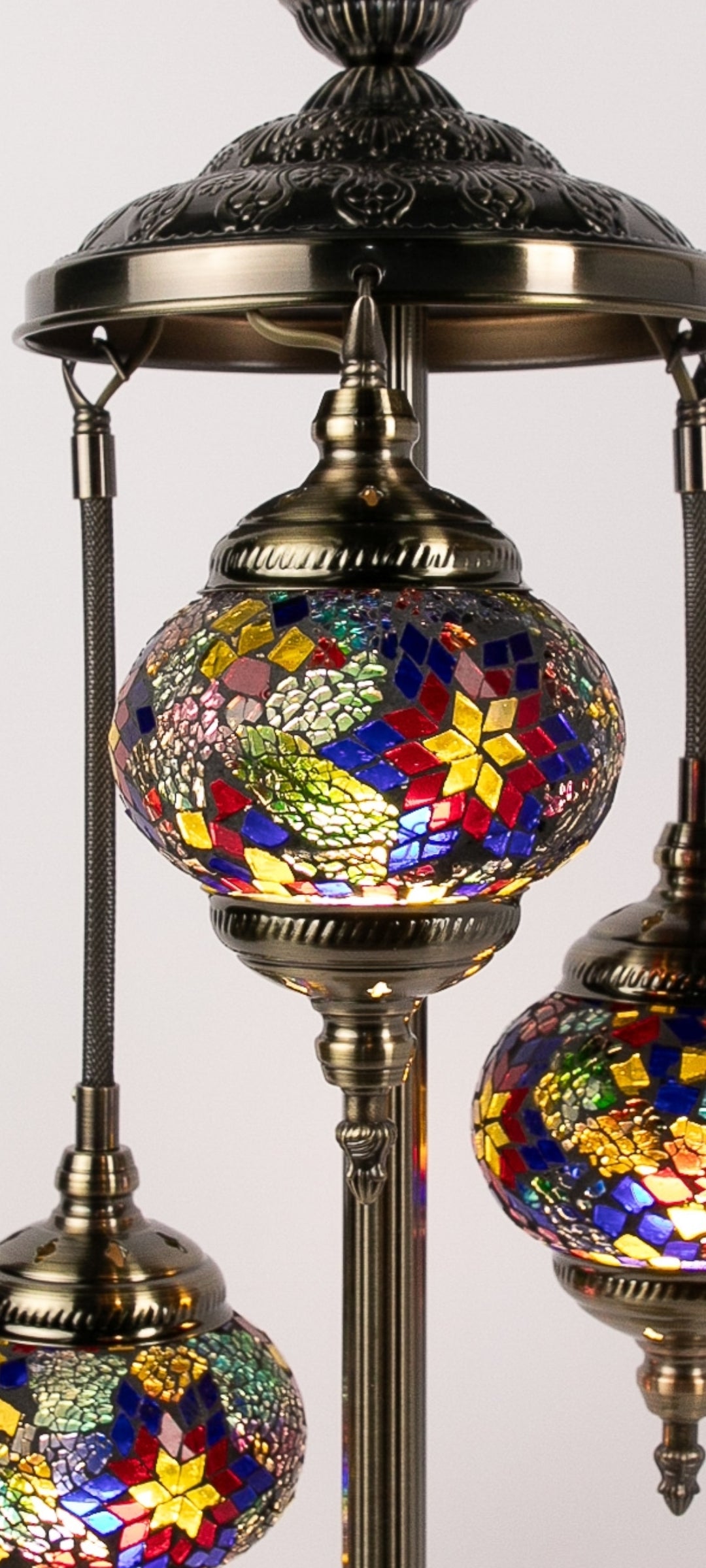 3 Globe Moroccan Table Lamp (8 Colours)