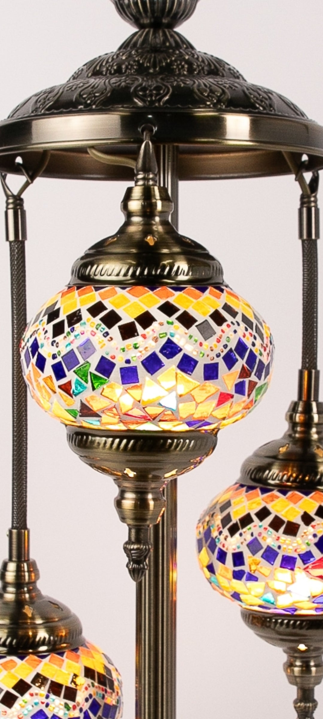 3 Globe Moroccan Table Lamp (8 Colours)