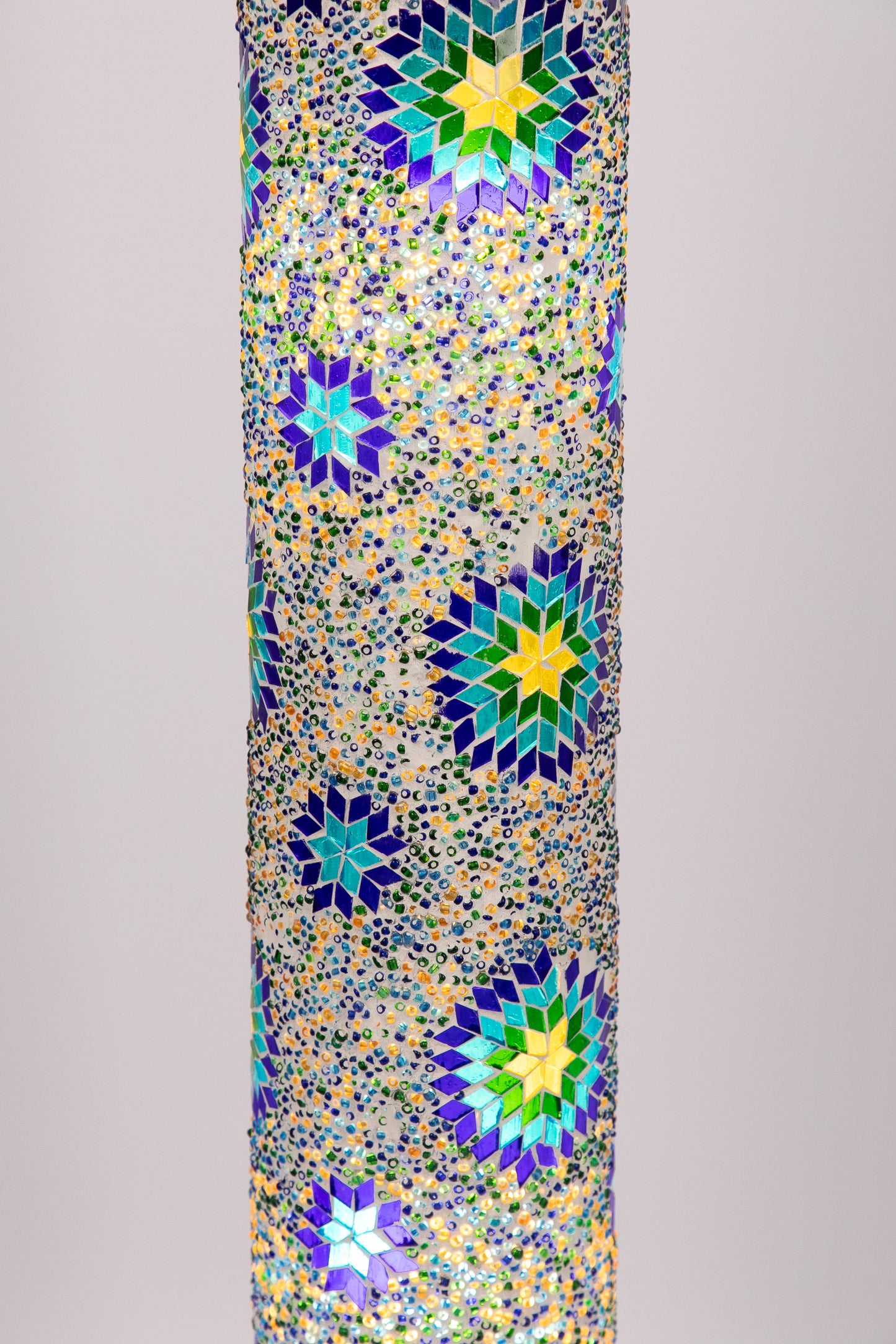 Medium Moroccan Floor Lamp (Blue Stars)