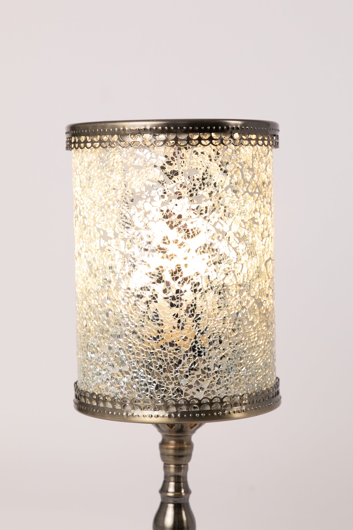 Crushed Glass Mosaic Table Lamp (6 Colours)