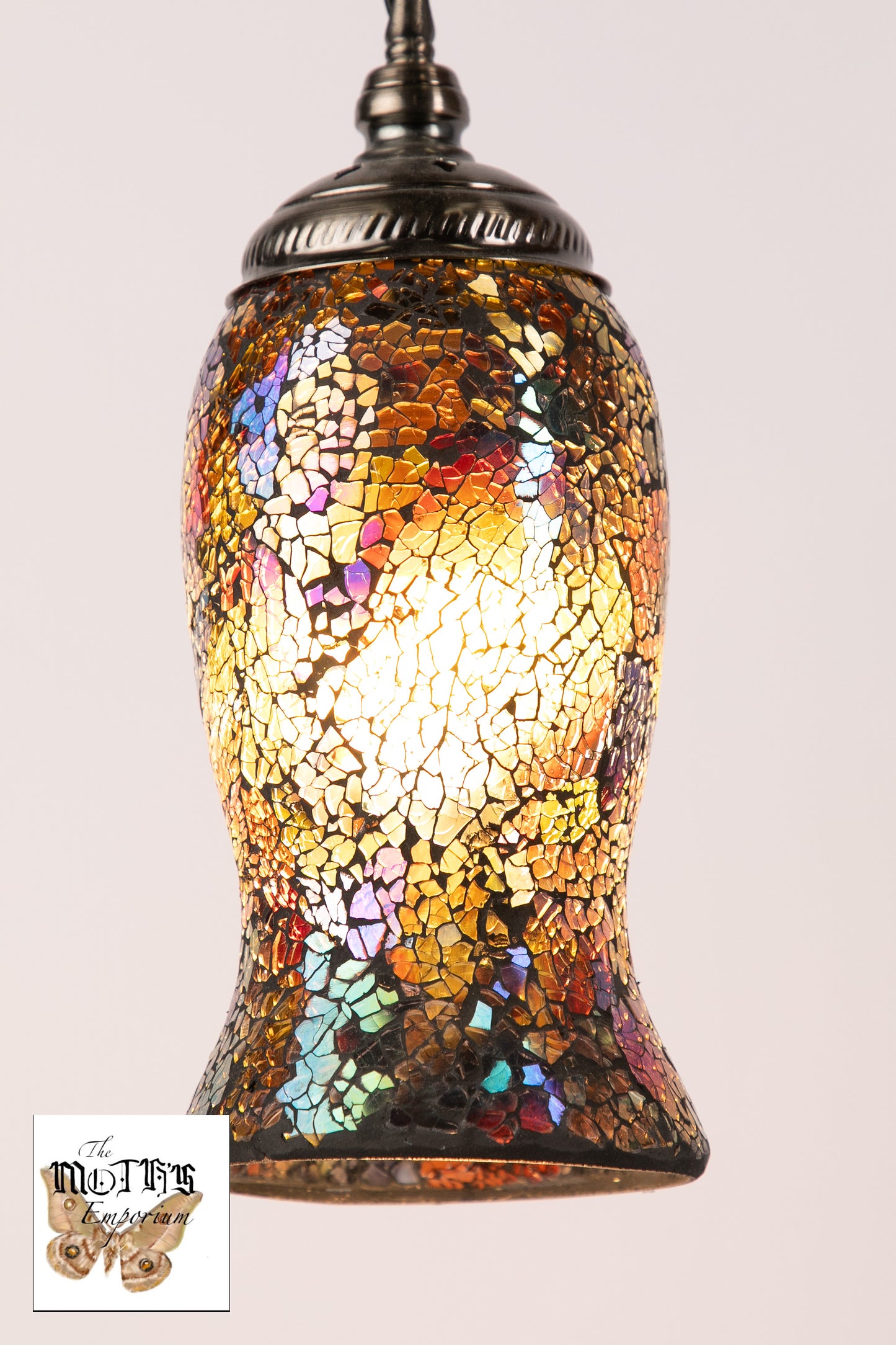 Flower Swan Neck Mosaic Table Lamp (Autumn Leaves)