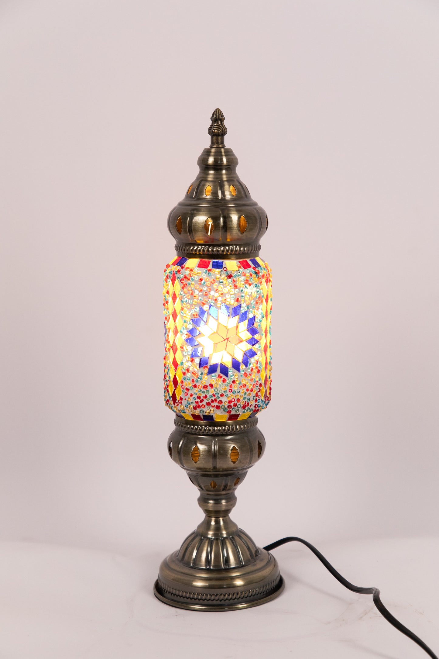 Moroccan Lantern Table Lamp (16 Colours)