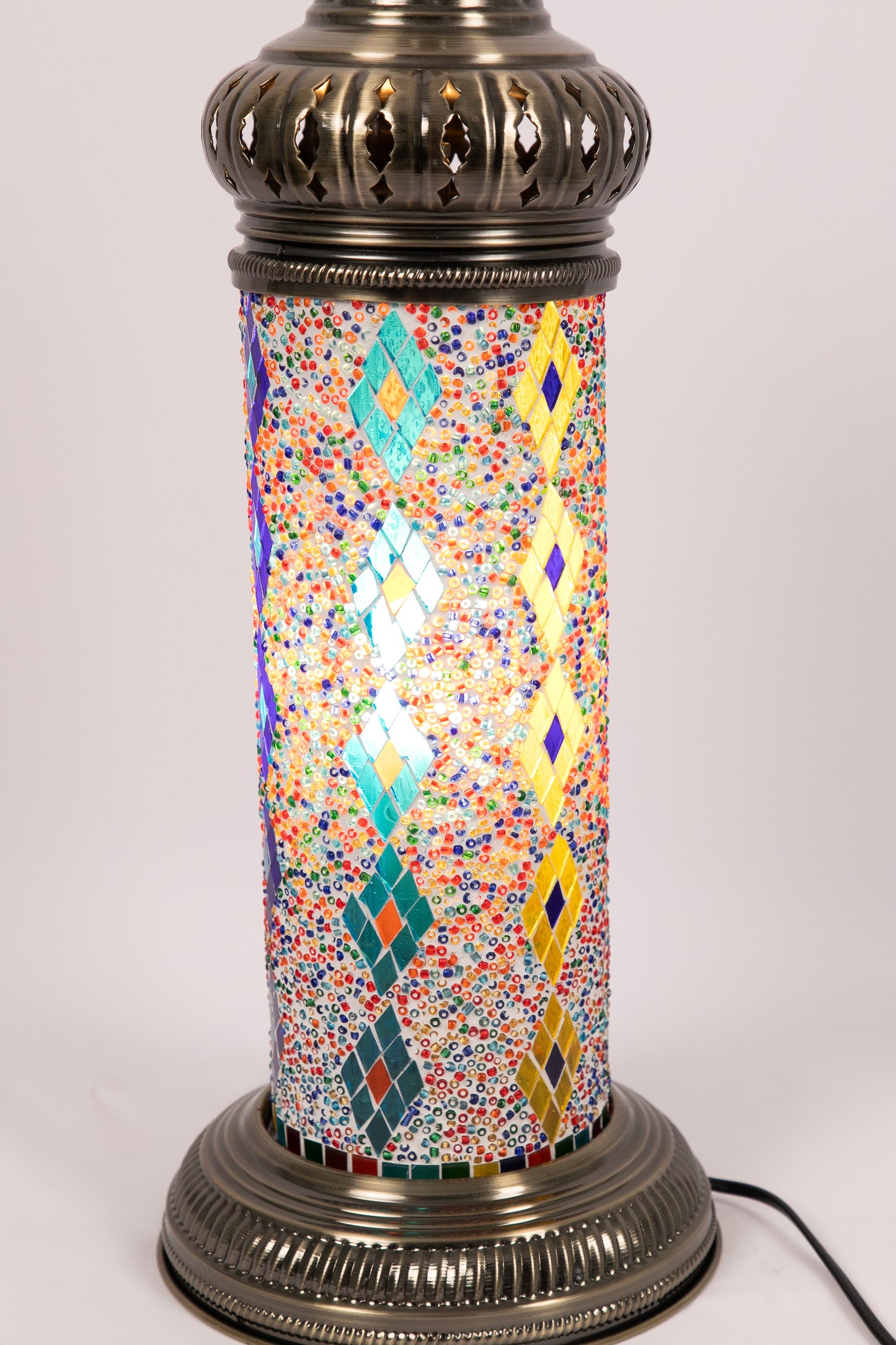 Short Moroccan Table Lamp (6 Colours)