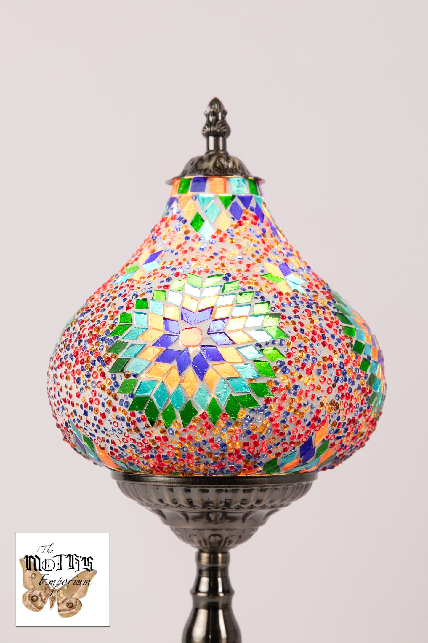 Bulb Moroccan Table Lamp (Green Star)