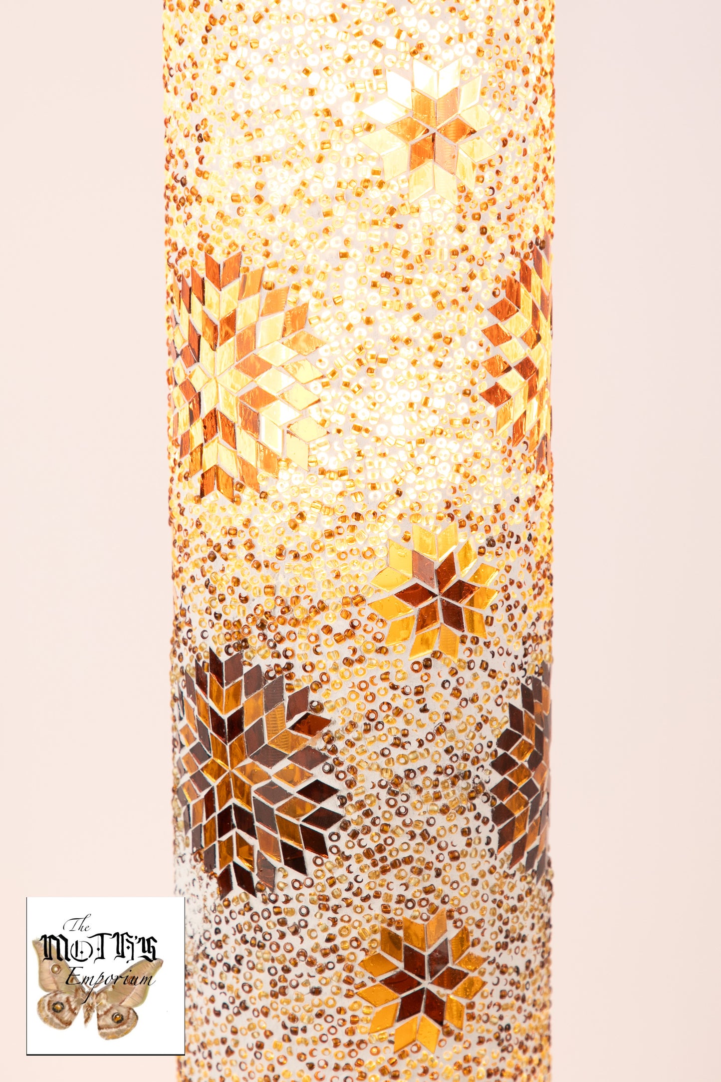 Tall Moroccan Floor Lamp (Brown Stars)