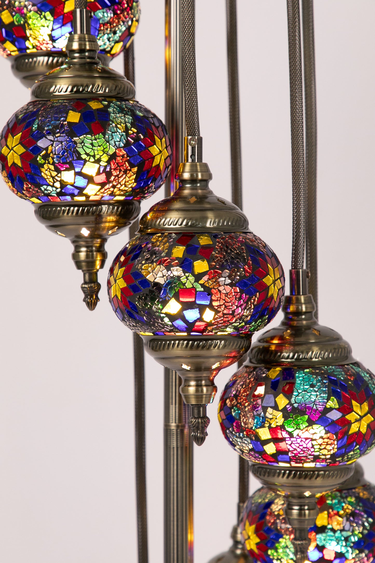 7 Globe Moroccan Table Lamp (6 Colours)