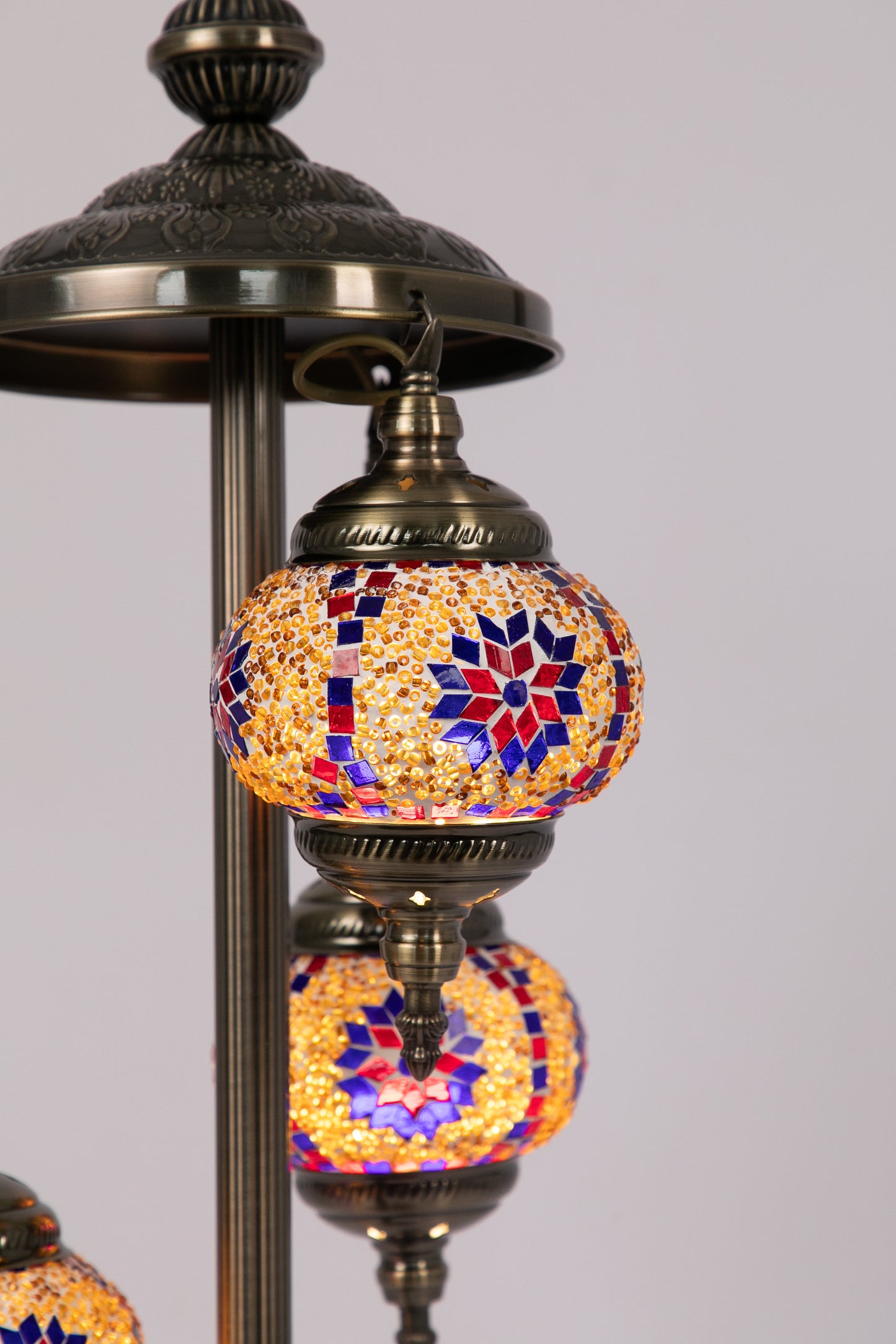 3 Globe Moroccan Table Lamp (8 Colours)