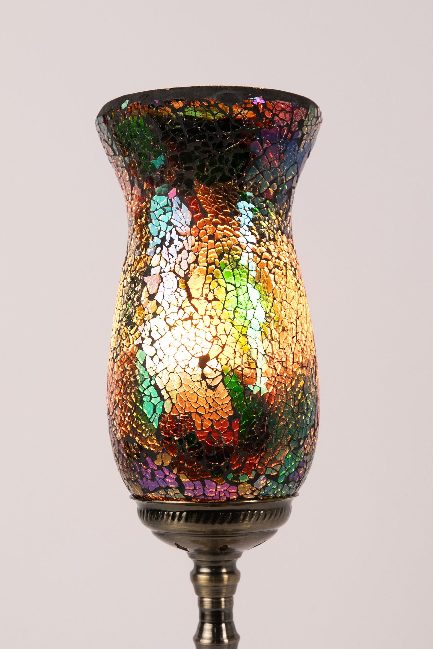 Flower Mosaic Table Lamp (Earth)