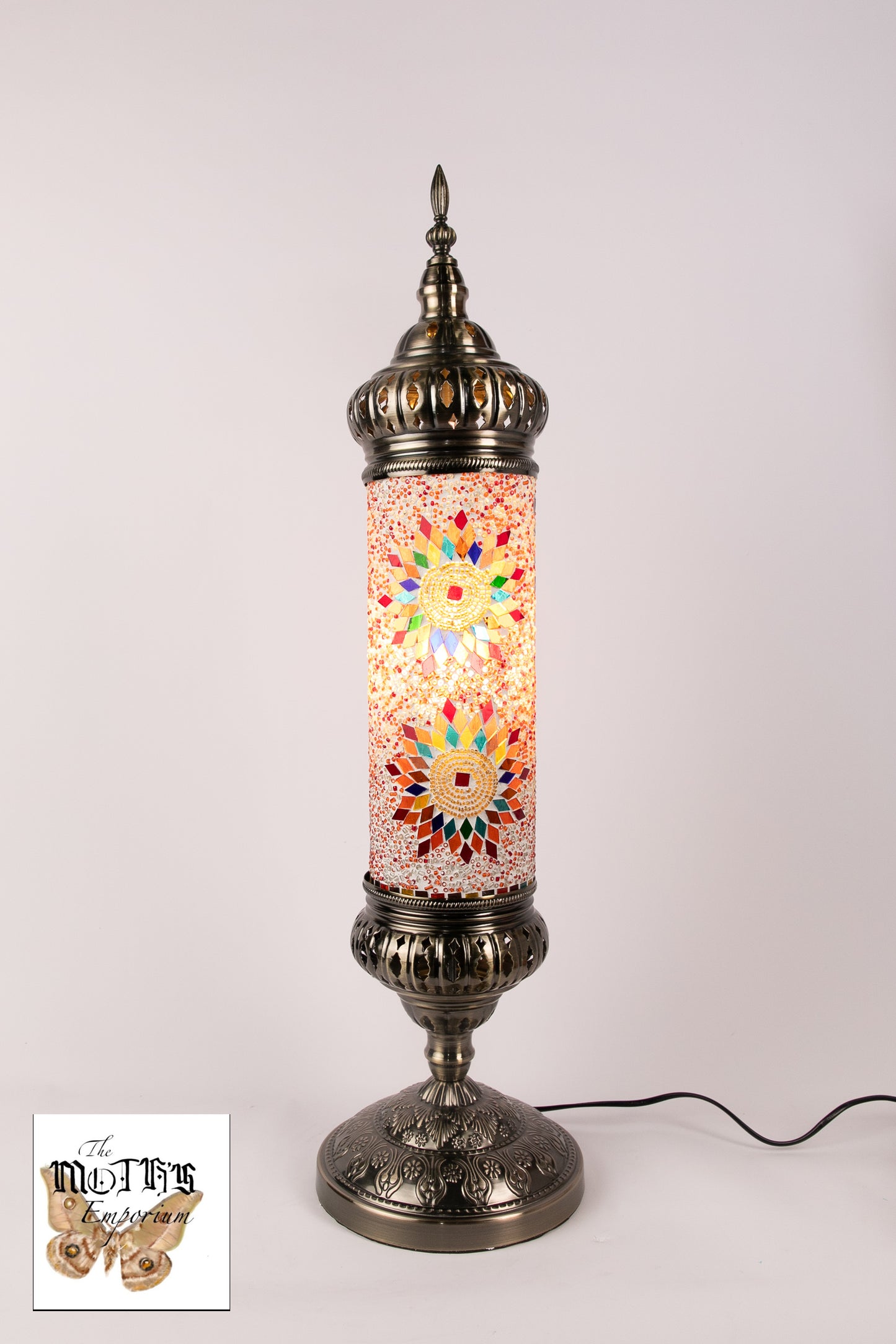 Moroccan Lantern Table lamp Large (Multicoloured Stars)