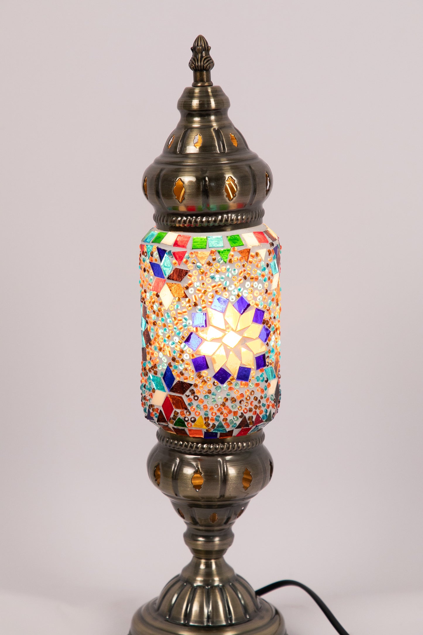 Moroccan Lantern Table lamp Small (Multicoloured Star)
