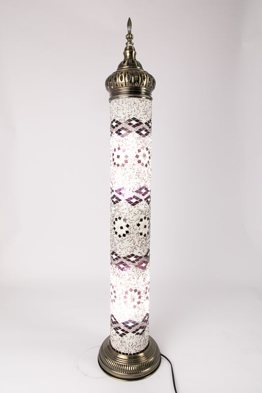 Tall Moroccan Floor Lamp (Purple)